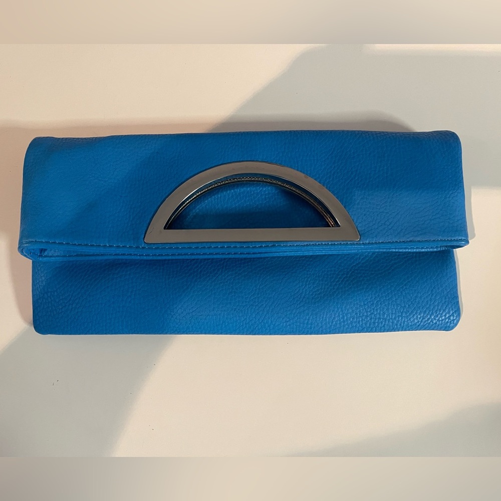 Blue clutch or shoulder bag